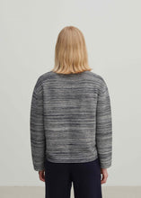 Load image into Gallery viewer, Melange Sweater, dark navy/ecru melange