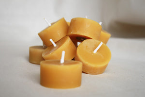Beeswax candles - refill- handcrafted 1pcs