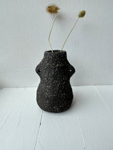 Load image into Gallery viewer, Stoneware vase, small - black