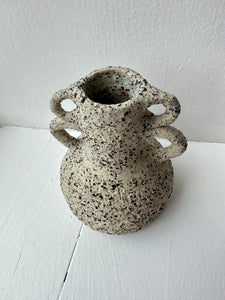 Stoneware vase, small - white