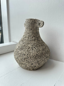 Stoneware vase, medium - white