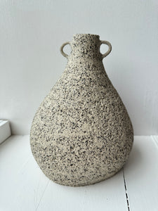 Stoneware vase, large - white