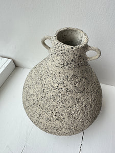 Stoneware vase, large - white