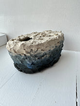 Load image into Gallery viewer, Oval vase, medium - beige/blue