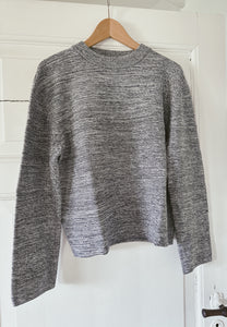 Melange Sweater, dark navy/ecru melange