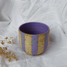 Load image into Gallery viewer, Coffee Cup Cubby - striped lavender