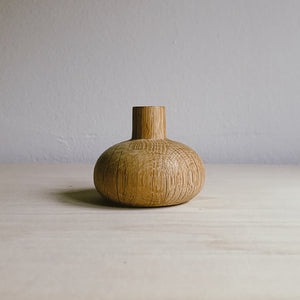 Wooden vase - low