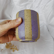 Load image into Gallery viewer, Coffee Cup High - striped lavender