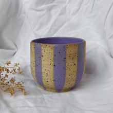 Load image into Gallery viewer, Coffee Cup Cubby - striped lavender