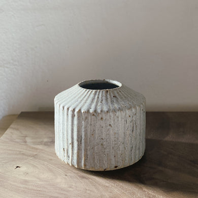 Vase low - Grey