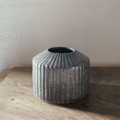 Vase low - Dark Grey