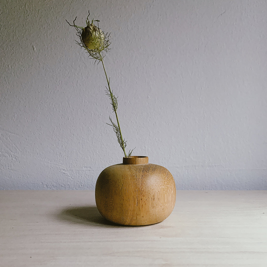 Wooden vase - low